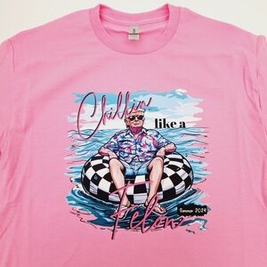 MAGA Trump 2024 Chillin Like A Felon Women’s T-shirt pink 100% Cotton